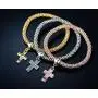 Barzel 18K Gold Plated Tri-Gold Charm Stretch Bracelets 3 Piece Set Barzel 18K Gold Plated Tri-Gold Charm Stretch Bracelets 3 Piece Set