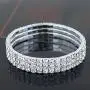 Mooinn Crystal Tennis Bracelet Silver Rhinestone Stretch Bracelets for Women Girls Mooinn Crystal Tennis Bracelet Silver Rhinestone Stretch Bracelets for Women Girls
