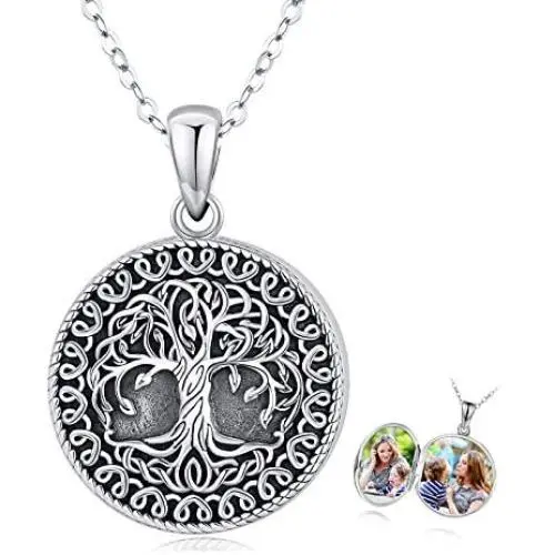 Holds Pictures Locket Necklace Tree of Life Necklace Sterling Silver Family Tree Locket Necklace That Holds Pictures Vintage Oxidized Celtic Jewelry Gift for Women Holds Pictures Locket Necklace Tree of Life Necklace Sterling Silver Family Tree Locket Necklace That Holds Pictures Vintage Oxidized Celtic Jewelry Gift for Women
