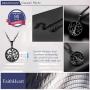 FaithHeart Cremation Urn Necklace, Women Men Stainless Steel/Gold Plated Memento Jewelry, Pet Ashes/Perfume/Pill Keepsake Waterproof Pendant Necklace for Memory- Customize Available