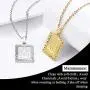 U7 Men Women Platinum / 18K Gold Plated Allah Pendant with 22 inch Link Chain Necklace U7 Men Women Platinum / 18K Gold Plated Allah Pendant with 22 inch Link Chain Necklace
