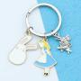 HN HNHB Disney Keychain Alice in Wonderland Gifts for Friend Sister Nice Alice Fans Halloween Thanksgiving Day Christmas Memorial Day Gift