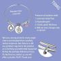 TIIMG One Day at a Time Sobriety Gift Addiction Recovery Gift AA Gift NA Gift 12 Step Gifts Alcoholics Anonymous AA NA Recovery Sobriety Bracelet