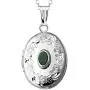 Finejewelers Sterling Silver Birthstone Locket Pendant Necklace Finejewelers Sterling Silver Birthstone Locket Pendant Necklace