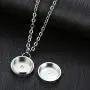 Jude Jewelers Stainless Steel Round Charm Memorial Loved Ash Keeping Urn Pendant Necklace Jude Jewelers Stainless Steel Round Charm Memorial Loved Ash Keeping Urn Pendant Necklace
