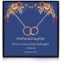 Your Always Charm Mother Daughter Necklace Infinity Circle Necklaces Gifts for Mothers Day Necklaces to Daughter from Mom
