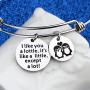 Gzrlyf I Like You a Lottle Penguins Keychain Funny Penguin Gifts for Penguin Lovers Best Friends Couples