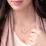 MyNameNecklace Personalized Heart Shape Pendant Necklace in Sterling Silver 925 - Eternal Love Valentine Custom Made Jewelry Gift for Wife- Mom- Lovers
