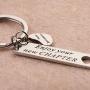 BAUNA Retirement Keychain Enjoy Your New Chapter Retirement Key Ring for Coworker Leaving Retired Gifts