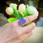 Fun Jewels Dream Catcher Color Change Mood Ring, Retro Bohemian Jewelry, Gift for Women Girls, Size Adjustable