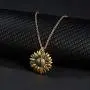 ABTFYFOCUSIN Sunflower Necklace for Women Girls You are My Sunshine Necklace Sunflower Locket Jewelry Pendant Chain Gifts (Vintage Golden) ABTFYFOCUSIN Sunflower Necklace for Women Girls You are My Sunshine Necklace Sunflower Locket Jewelry Pendant Chain Gifts (Vintage Golden)