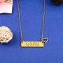 SUNSH God is Greater Than The Highs and Lows Pendant Necklaces for Women Teen Girls Coordinates Specific Bar Necklace Religious Best Friend Girlfriend Wife Mother Daughter Lover Jewelry Gifts Gold