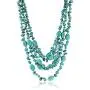 Gem Stone King 20 Inch Stunning 3 Strands Green Simulated Turquoise Necklace with Toggle Clasp Gem Stone King 20 Inch Stunning 3 Strands Green Simulated Turquoise Necklace with Toggle Clasp