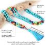 PNEIME 108 Mala Beads Necklace - 8mm Tibetan Prayer Beads -Yoga Meditation Beads Necklace - Hand Knotted Japa Mala