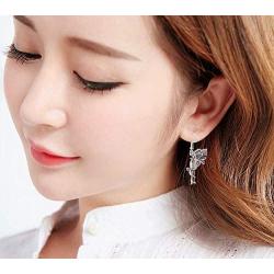 Gothic Dangle Earrings,Handcuff Razor Blade Silver-Colored Drop Earrings for Women Girls