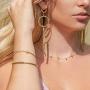 CIUNOFOR Cuff Bracelet for Women Girls Gold Plated Inspired Antique Stainless Steel Twisted Bangle