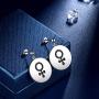 beautlace LGBT Adjustable Rings/Stud Earrings Double Female Symbol Open Ring/Earring 18K Gold/Silver/Black Gun Plated Lesbian Pride Jewelry for Women and Her