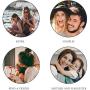 Magnetic Couple Bracelets King&Queen Crown Couple Bracelets His and Her Friendship 8mm Beads Bracelet
