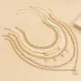 Ingemark 5 Layers Link Chain Choker Neklcae Set Simple Angel Babe Initial Letter Pendant Necklace Hip Hop Punk Jewelry Set Ingemark 5 Layers Link Chain Choker Neklcae Set Simple Angel Babe Initial Letter Pendant Necklace Hip Hop Punk Jewelry Set