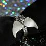 Giwotu Womens Mens Ring Mystical Mermaid Ring Vintage Antique Silver Whale Tail Midi Finger Knuckle Rings for Women Jewelry 3903