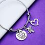 Ribukat Disney Alice in Wonderland Jewelry Were All Mad Here Bracelet Cheshire Cat Bracelet Mad Hatter Geek Geeky Gift Nerd Nerdy Gifts for Women Girls