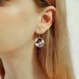 Giraffe Drop Earrings Flamingo Earrings S925 Sterling Silver Animal Dangle Earrings Tree of Life Jewelry Gifts for Women Mom Mothers Day Birthday