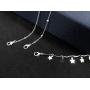 Wowanoo Choker Necklace Set Multilayer Layers Chain Clavicle Necklace Jewelry for Women