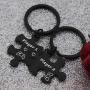 CHENVA Couple Keychain Set Player 1 Player 2 Puzzle Keychains Gamer Couple Gift His and Hers Jewelry