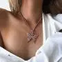 Earent Crystal Butterfly Choker Necklace Rhinestone Pendant Necklaces Chain Sparkly Butterfly Jewerly Fashion Party Accessories for Women and Girls Earent Crystal Butterfly Choker Necklace Rhinestone Pendant Necklaces Chain Sparkly Butterfly Jewerly Fashion Party Accessories for Women and Girls