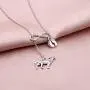 KEYCHIN Charm Little Wolf Necklace Mama Wolf Jewellery Animal Wolf Necklace Gifts for Women Girls Mothers Day Gift for Her