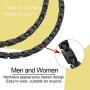 N+NITROLUBE Titanium Magnetic Black Necklace for Men Women Healing Necklaces Neck Therapy Magnetic Jewelry Gift (Black, 18.5 inches)