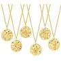 Agvana Constellation Necklaces for Women 14k Gold Plated 925 Sterling Silver CZ Coin Zodiac Pendant Fashion Jewelry Unique Gifts for Women Girlfriend Bestfriend Girls&nbs Agvana Constellation Necklaces for Women 14k Gold Plated 925 Sterling Silver CZ Coin Zodiac Pendant Fashion Jewelry Unique Gifts for Women Girlfriend Bestfriend Girls&nbs