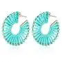 Statement Raffia Earrings Hoop Geometric Beaded Handmade Colorful Bohemian Dangle Earrings for Women Girls Statement Raffia Earrings Hoop Geometric Beaded Handmade Colorful Bohemian Dangle Earrings for Women Girls