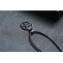 PJ Jewelry Mens Celtic Symbol Triskelion Pendant Stainless Steel Triskele Triple Spiral Necklace with Leather Chain PJ Jewelry Mens Celtic Symbol Triskelion Pendant Stainless Steel Triskele Triple Spiral Necklace with Leather Chain