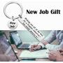 CYTING New Job Keychain Coworker Leaving Gift New Adventure Gift Graduation Gift New Beginnings Gift Good Luck Colleagues Goodbye Gift New Job Jewelry Gift