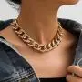 Masiter Hip Hop Rhinestone Necklace Chunky Cuban Oval Link Chain Choker Party Nightclub Costume Jewelry for Women and Girls Masiter Hip Hop Rhinestone Necklace Chunky Cuban Oval Link Chain Choker Party Nightclub Costume Jewelry for Women and Girls