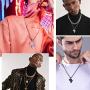 PROSTEEL Stainless Steel Africa Map Necklace for Men Women, 18K Gold/Rose Gold/Black Plated, Customize Available, 22''-24'' Adjustable, Come Gift Box