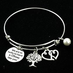 Kivosliviz Babysitter Bracelet Babysitter Gift Thanks for Helping Me Grow Expandable Bangle Appreciation Gift Babysitter Gift for Nanny