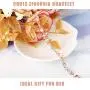 Finrezio Rose-Gold & Platinum Plated CZ Tennis Bracelets for Women Bridal Wedding Jewelry Bracelet Adjustable