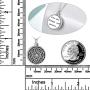 POPLYKE Cremation Necklace Jewelry for Ashes for Women Sterling Silver Flower of Life Urn Ashes Necklace