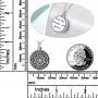POPLYKE Cremation Necklace Jewelry for Ashes for Women Sterling Silver Flower of Life Urn Ashes Necklace