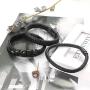 FIBO STEEL 3 PCS Magnetic-Clasp Leather Bracelets for Men Wrap Braided Leather Bracelets Wrist Cuff Bangle 8.0-8.5 Inch