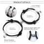 Jstyle Gift for Valentines Day 2PCS Couple Magnetic Bracelet Set Mutual Attraction Rope Braided Bracelets Adjustable Charm Couple Jewelry Set for Women Men
