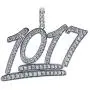 LC8 Jewelry Hip Hop 1017 Pendant Iced Out Rhinestone Diamond Bling Shiny Creative Pendant with 24” Rope Chain for Men Women