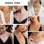 Hipunk Constellation Necklace Iced Out 18k Gold Plated 12 Zodiac Sign Pendant Horoscope Astrology Star Birthday Jewelry SP0068
