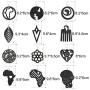 JOERICA 12 Pairs African Wood Earrings for Women Bohemian Wooden Drop Earrings Lightweight Statement Drop Earrings Set Ethnic Style