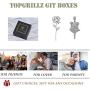 TOPGRILLZ Iced Out Lab Simulated Diamond Bling Bubble Rose Pendant Necklace for Women Men Fashion Valentine Gifts
