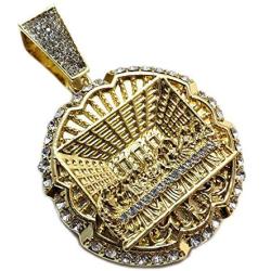 Hip Hop Iced Lab Diamond Gold plated Large Last Supper Charm Pendant
