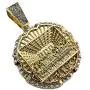 Hip Hop Iced Lab Diamond Gold plated Large Last Supper Charm Pendant