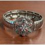 My Prime Gifts Snap Jewelry Rhinestone Snowflake Christmas Holiday fits 18-20mm Standard Size Ginger Style Charms